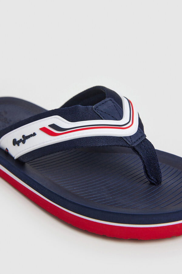 Pepe Jeans Chanclas De Playa Color Block blanco