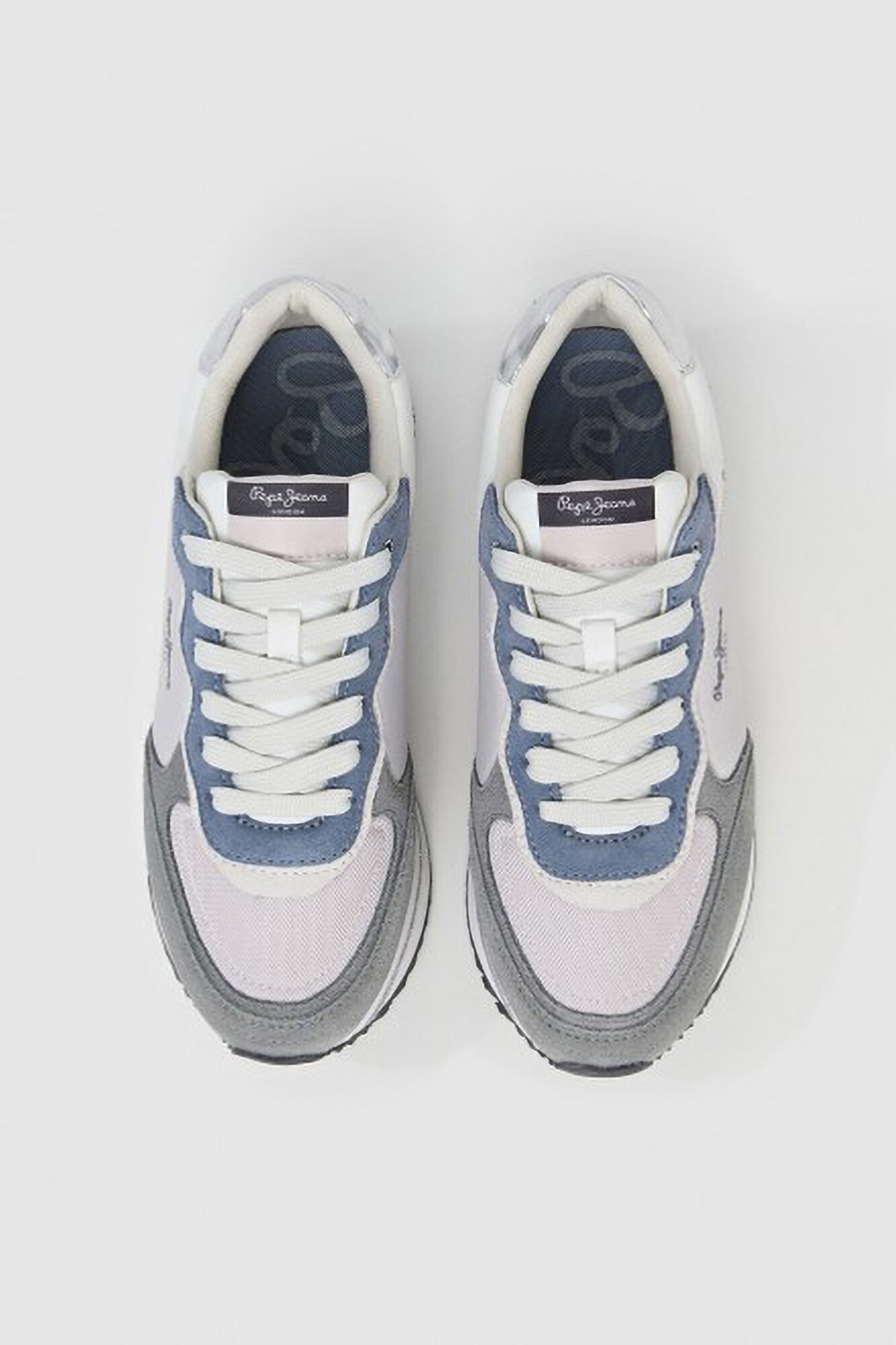 Pepe Jeans T&ecirc;nis de camur&ccedil;a e glitter