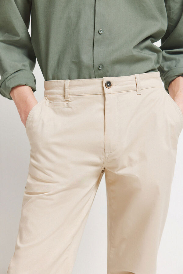 Springfield Cal&ccedil;as chino slim fit bege