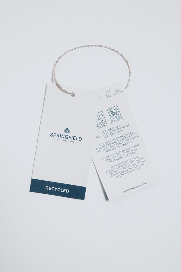 Springfield Camisola liso de fantasia torcida cinzento