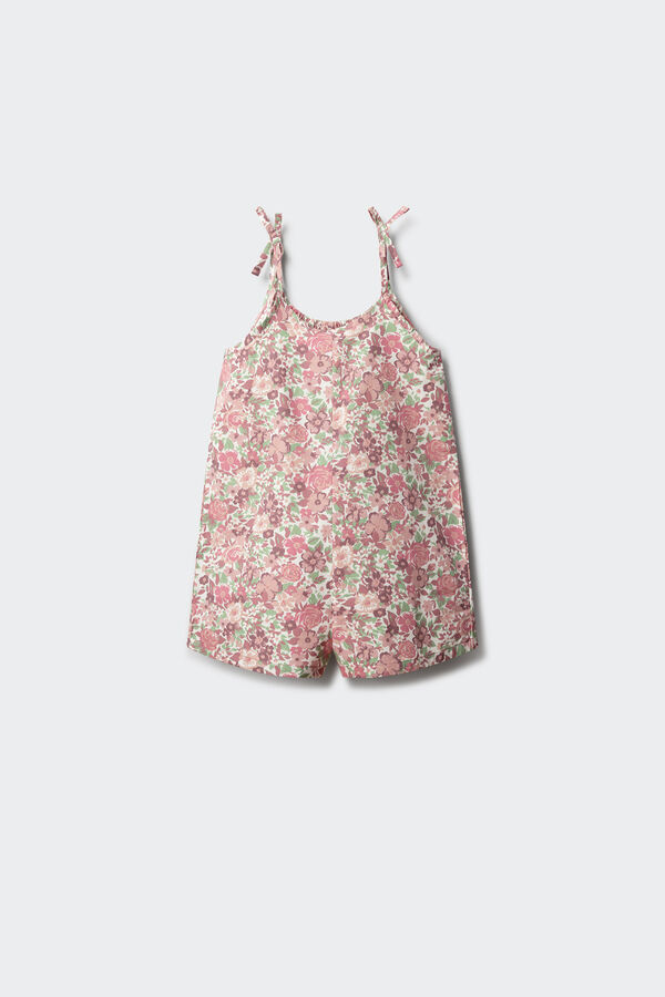 Springfield Kids Jardineiras de flores para menina rosa