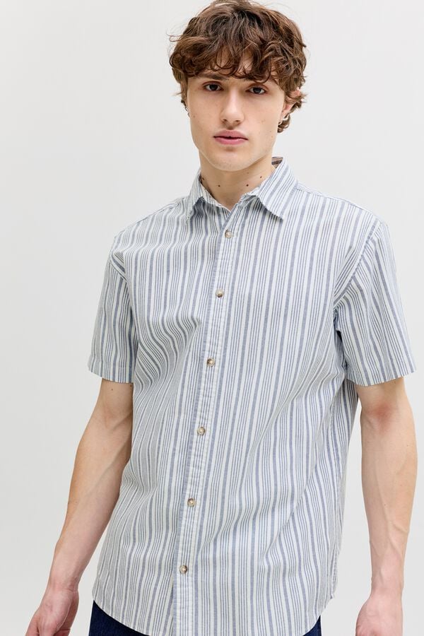 Jack & Jones Camisa oxford regular fit azul