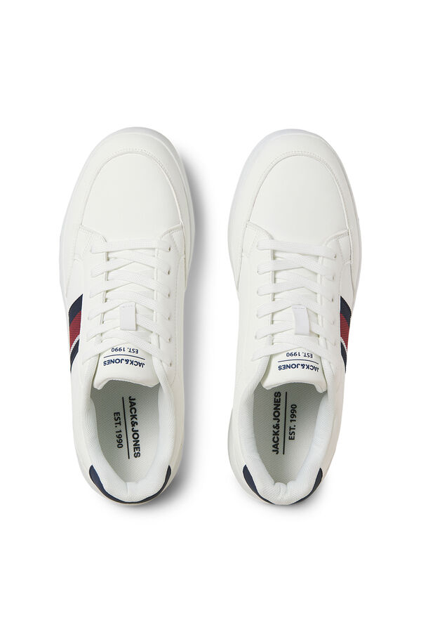 Jack & Jones Sneakers casuais com sola de borracha branco