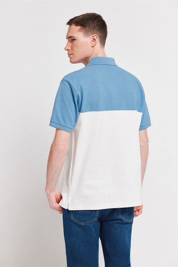 Springfield Polo regular fit em piqu&eacute; azul