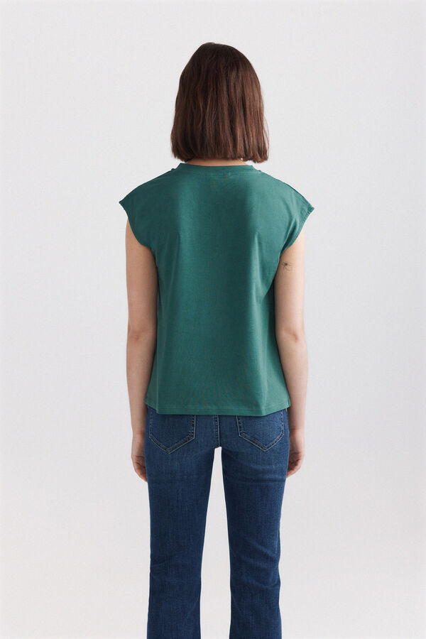 Springfield T-shirt bordado su&iacute;&ccedil;o verde