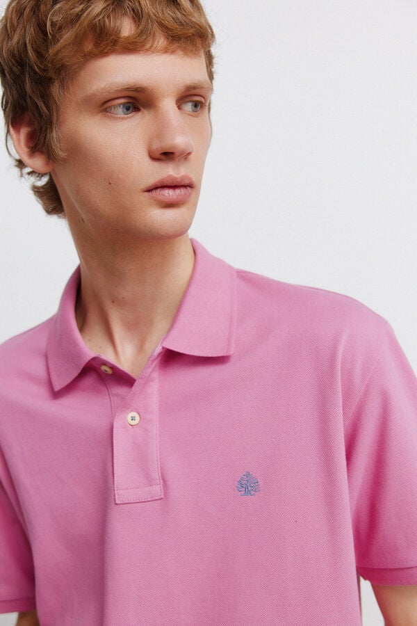 Springfield Polo b&aacute;sico Springfield regular fit rosa