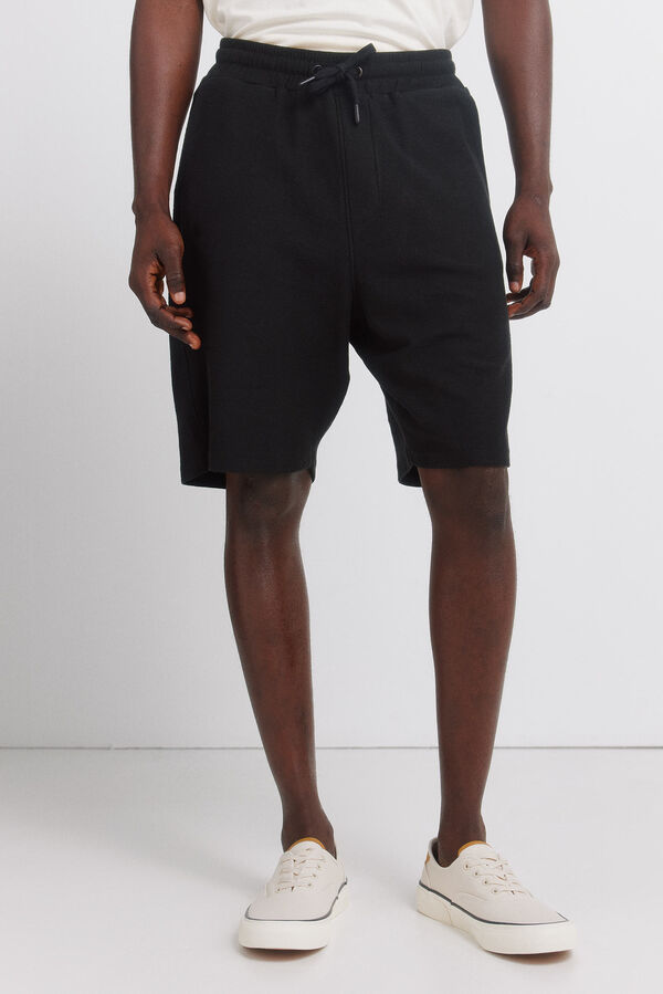 Springfield Bermudas de felpo preto
