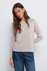 Springfield T-shirt gola gola com tachas cru