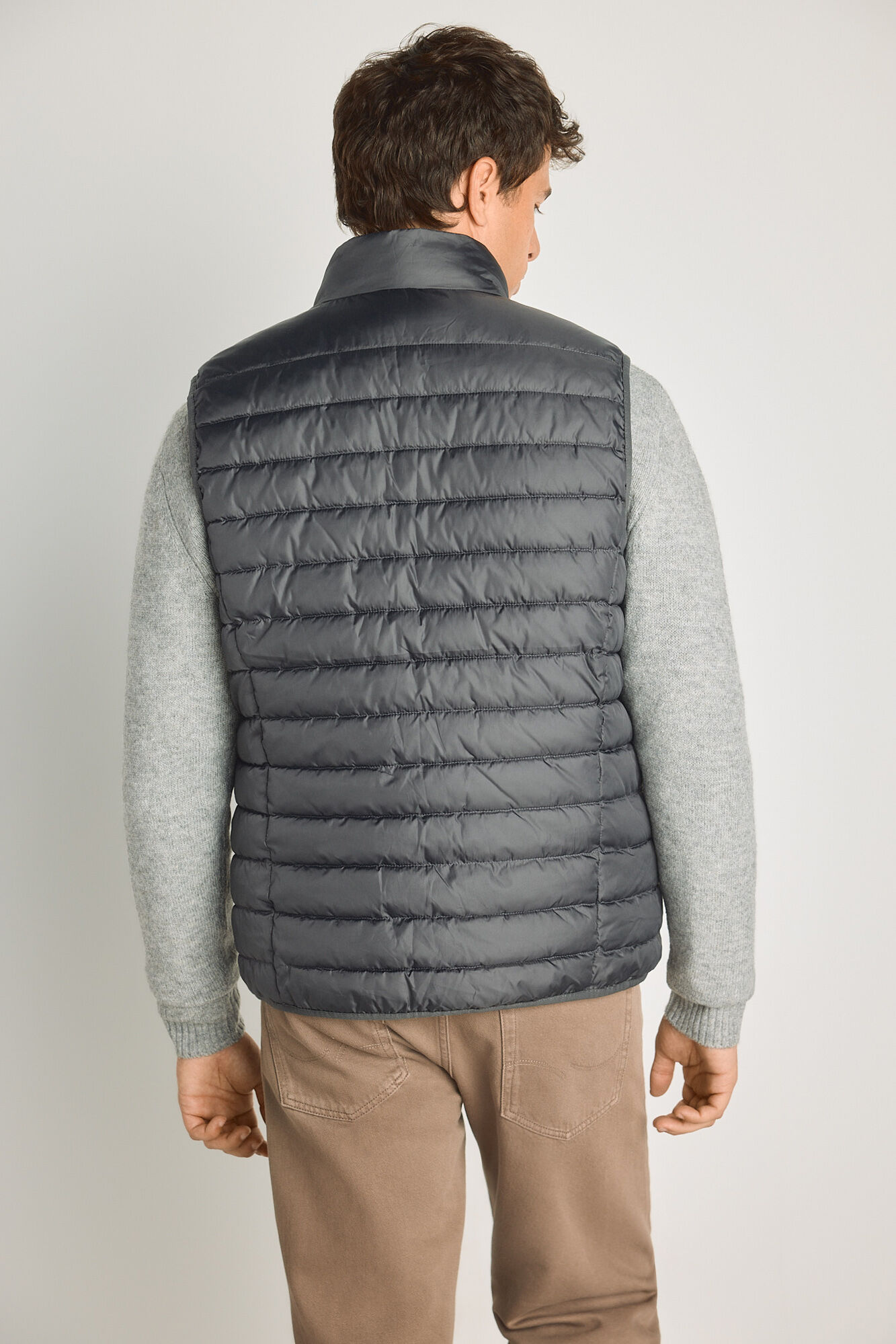 Jack & Jones Colete puffer com fecho-&eacute;clair