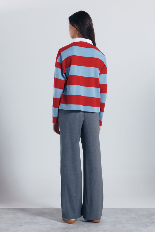 Springfield Calça jogger larga cinzento