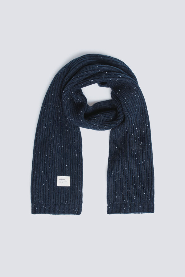 Springfield Cachecol canelado Neps azul