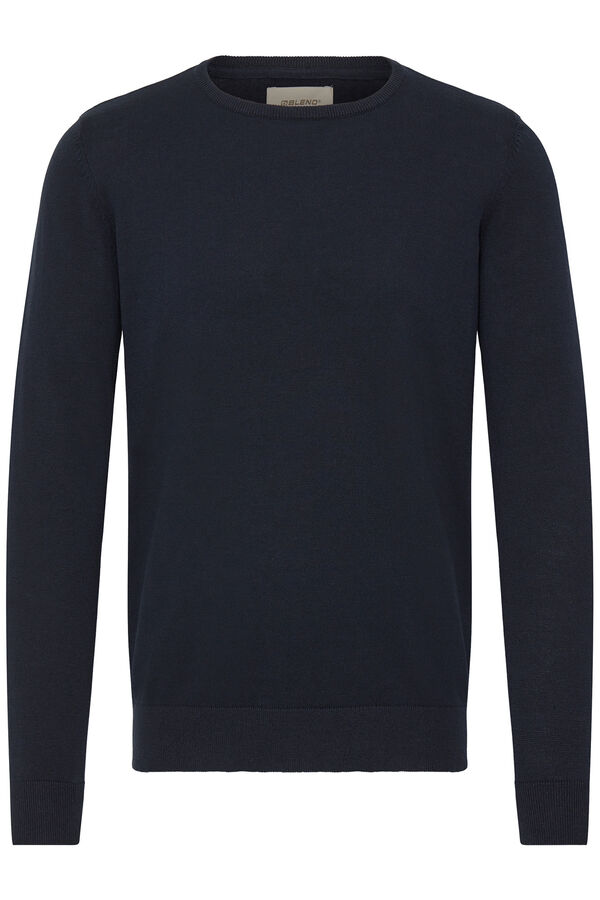 Blend Camisola de gola redonda azul