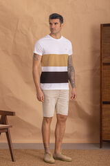 Celopman Camiseta Estructura Panelada beige
