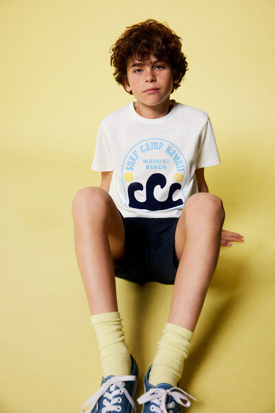 Springfield T-shirt "summer camp" menino cru