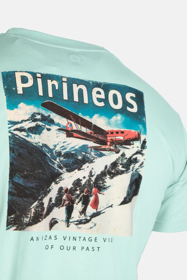 Izas T-shirt de manga em algod&atilde;o azul