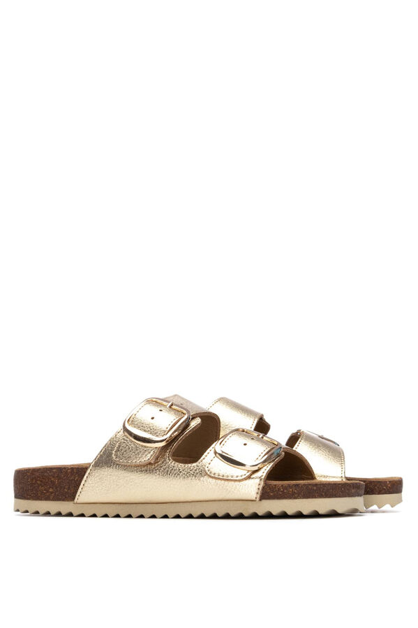 XTI Sand&aacute;lia de tiras duplas ajust&aacute;veis estampado