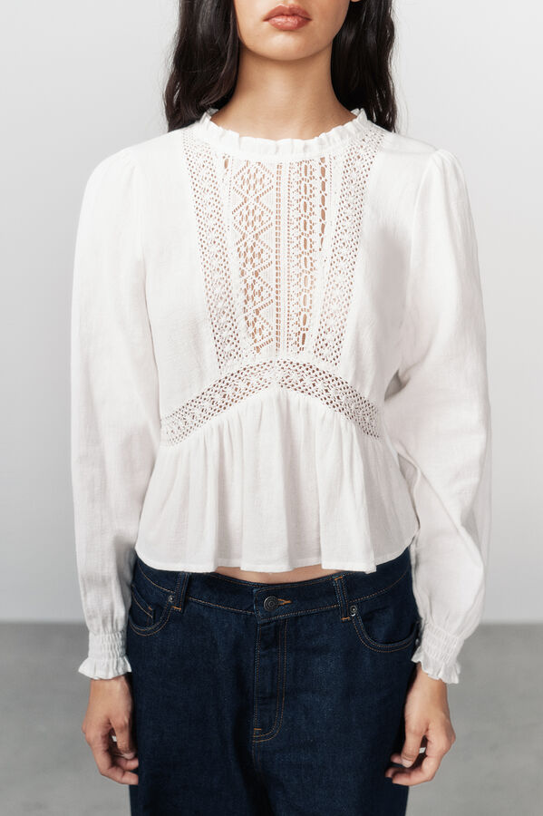 High Spirits Blusa Caprichosa bege