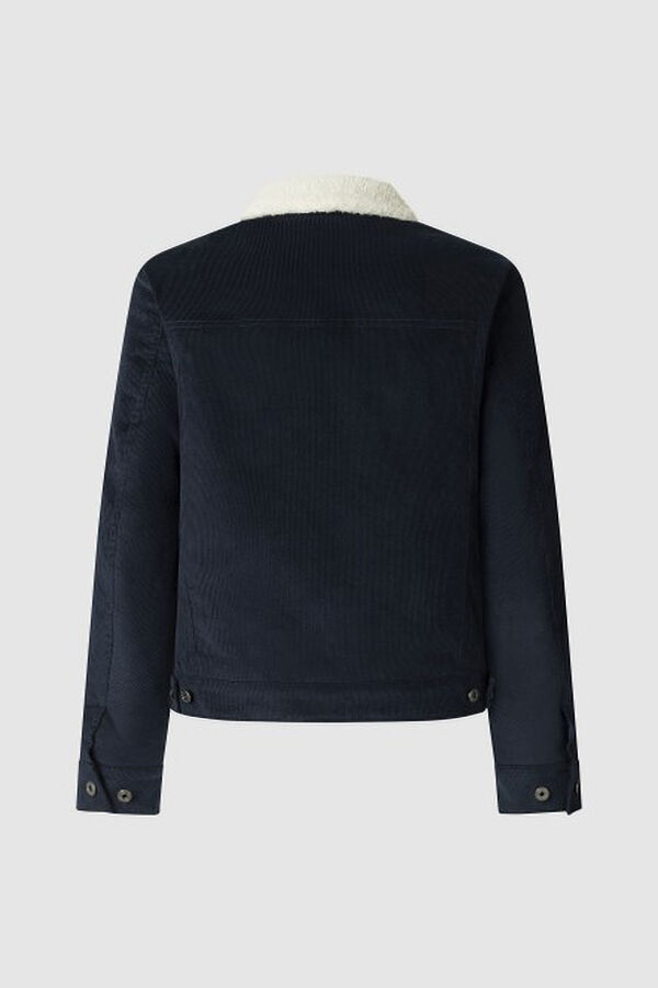 Pepe Jeans Casaco de veludo cotelê azul