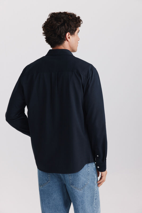 Springfield Camisa performance comfort quick dry e non-iron azul