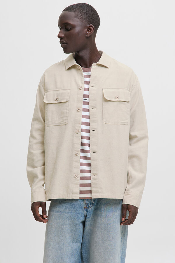 Jack & Jones Camisa oversize de corte holgado gris