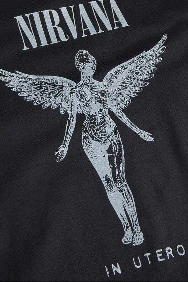 Jack & Jones T-shirt Nirvana preto