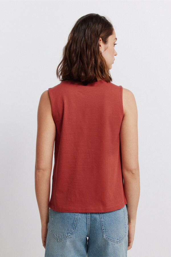 Springfield T-shirt al&ccedil;as plumeti vermelho