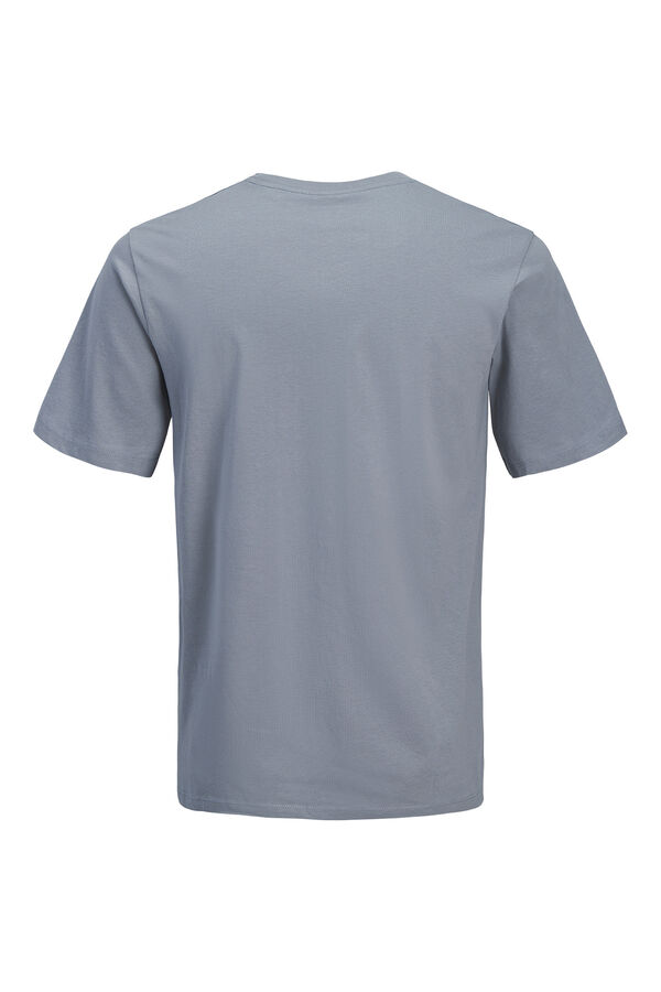 Jack & Jones PLUS T-shirt b&aacute;sica manga curta azul