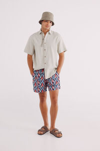 Springfield Maiô com estampado de prancha de surfe