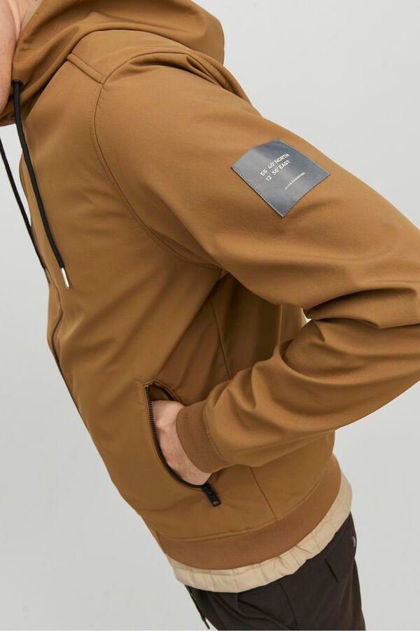 Jack & Jones Casaco técnica com capuz cru