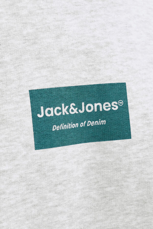 Jack & Jones Sweatshirt gola redonda em felpa branco