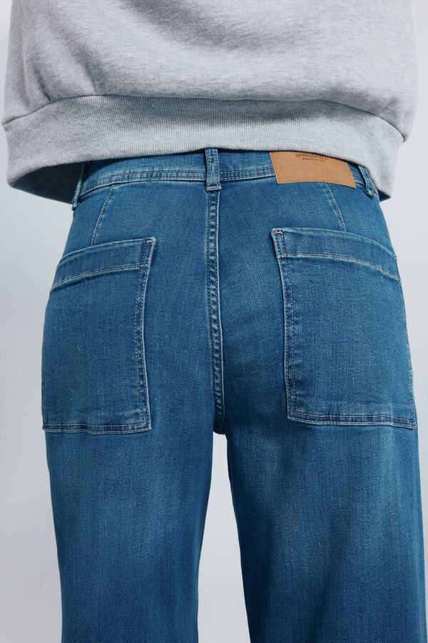 Springfield Calça jeans de marinheiro azul