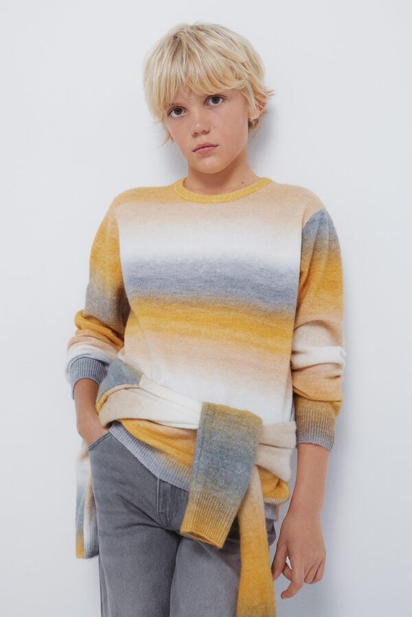 Springfield Kids Camisola riscas laranja para meninos amarelo