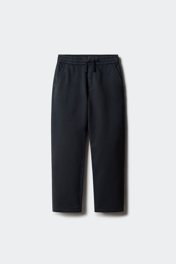 Springfield Kids Calças calças chino confortáveis ​​e justas para meninos azul