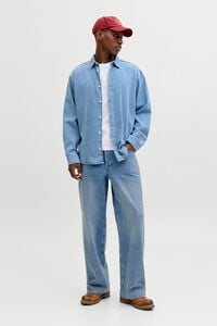 Jack & Jones Jeans perna larga cintura m&eacute;dia em algod&atilde;o