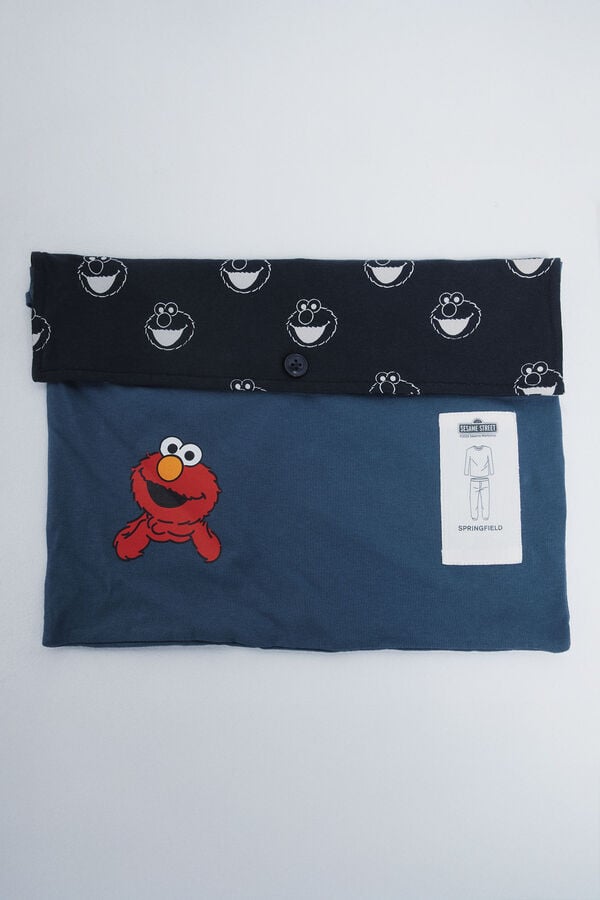 Springfield Pijama longo da Vila Sésamo azul