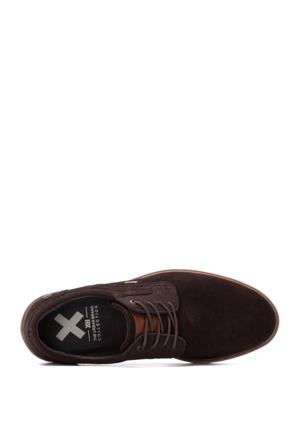 XTI Zapato De Hombre Serraje marr&oacute;n