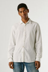 Pepe Jeans Camisa de manga comprida com logo branco