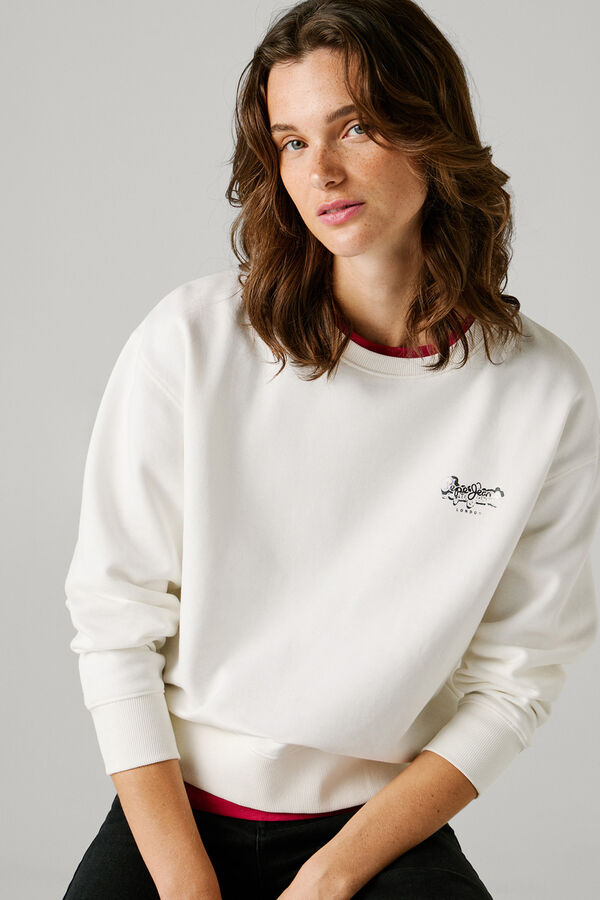 Pepe Jeans Sweatshirt de manga comprida bege