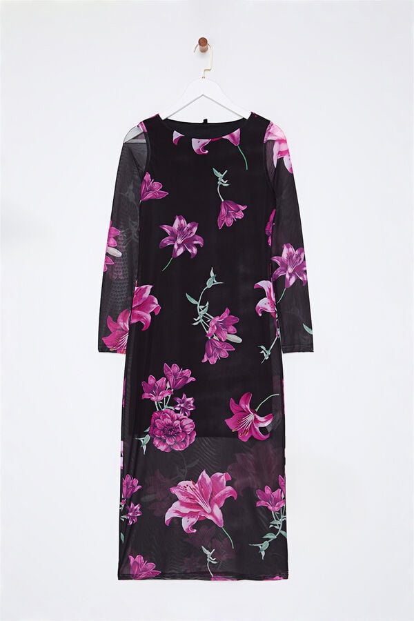 Trendyol Vestido midi de tule rosa