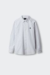 Springfield Kids Camisa de riscas Oxford para menino azul