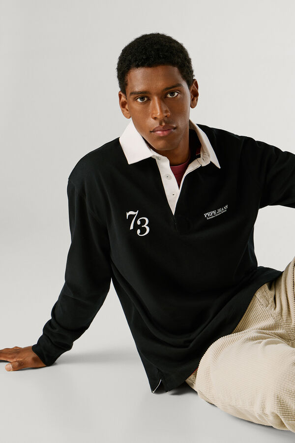 Pepe Jeans  Polo manga comprida preto