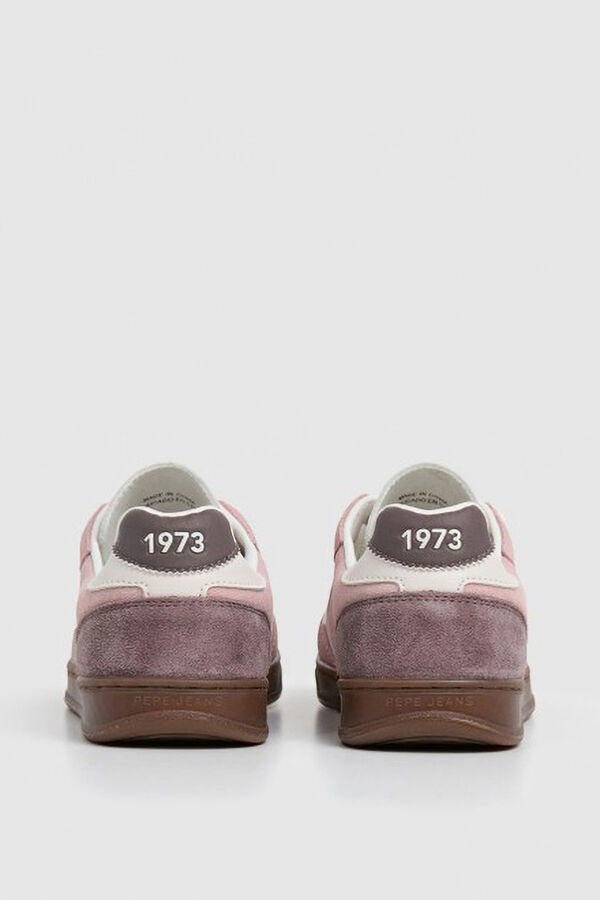 Pepe Jeans Tênis de camurça rosa