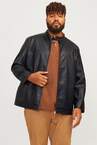 Jack & Jones Blus&atilde;o biker efeito pele