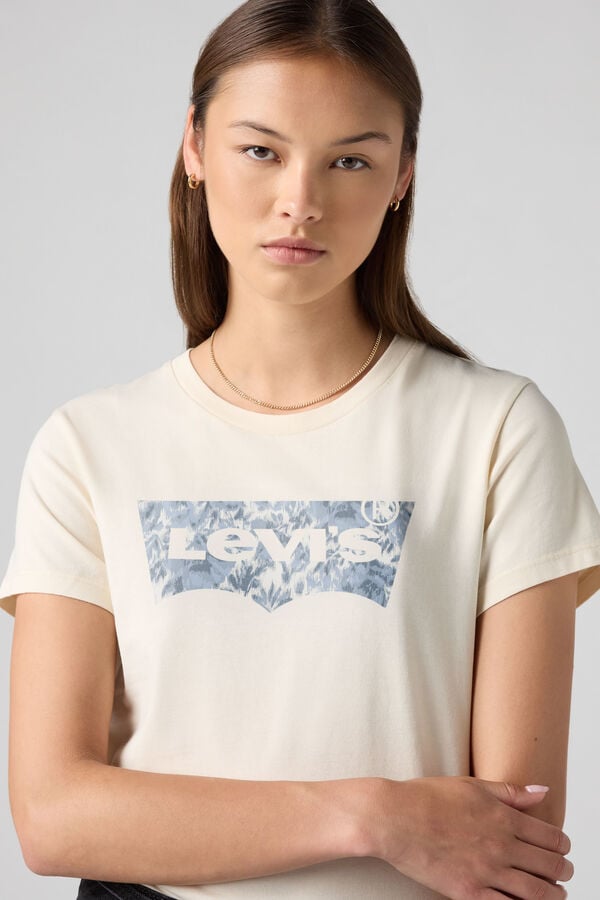 Levi's T-shirt de manga curta bege