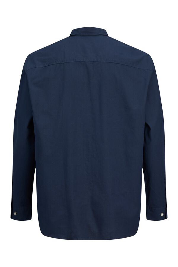 Jack & Jones PLUS Camisa Oxford de manga comprida azul