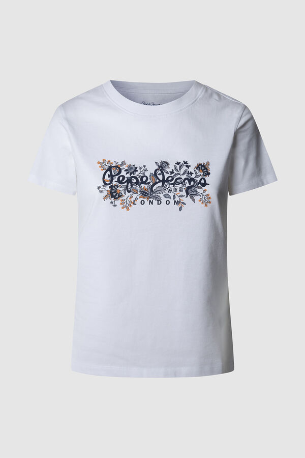 Pepe Jeans T-shirt rosalind manga curta branco