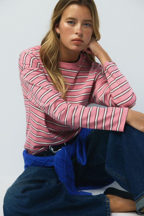 High Spirits Breton T-Shirt rosa