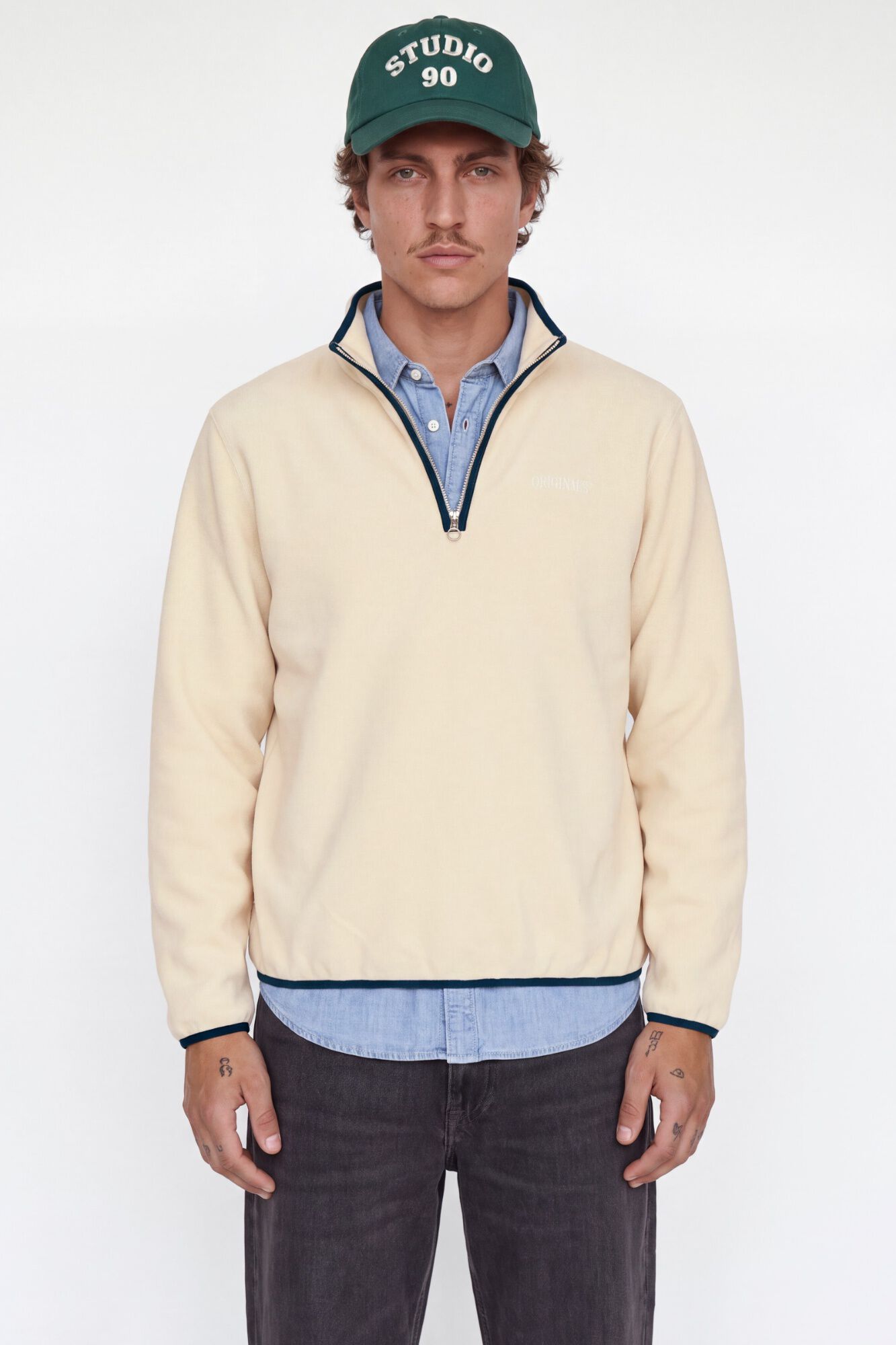 Jack & Jones Casaco polar com fecho de correr a meio