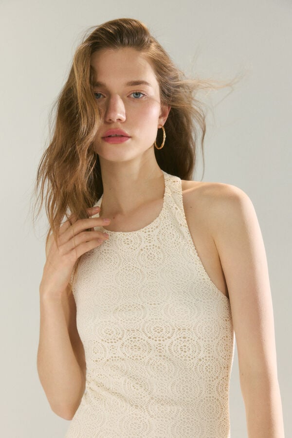 High Spirits Vestido Lirio branco