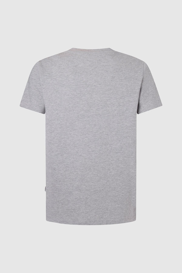 Springfield Camiseta Regular Con Logo Estampado gris claro